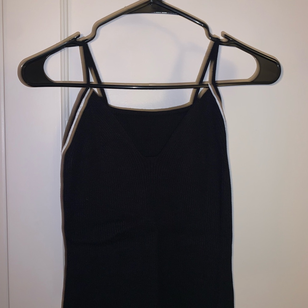 SHEIN Women’s Black Ribbed Knit Tops 3 PACK size large